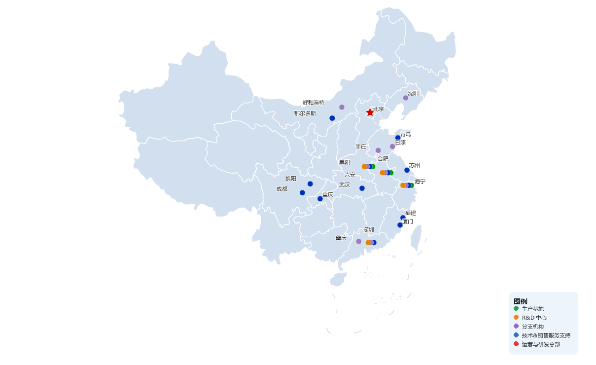 全国业务分布